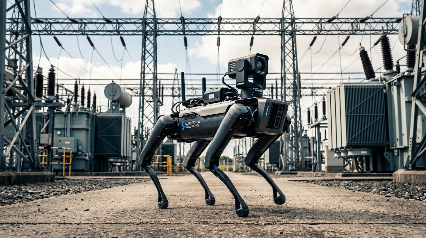 Robotic inspection of substations and tunnels: the legged robot on its round