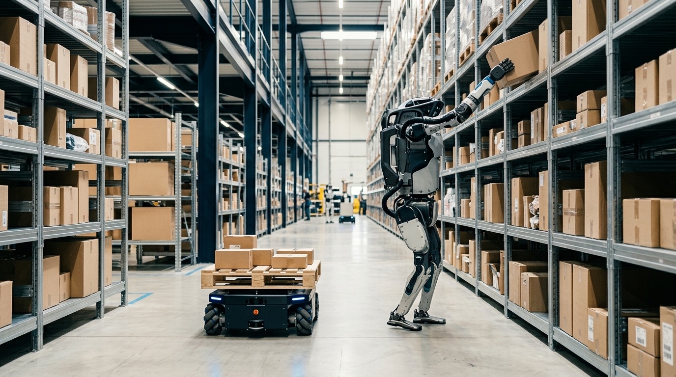 Humanoide vs. AMR: Leitfaden zur Lagerautomatisierung 2026