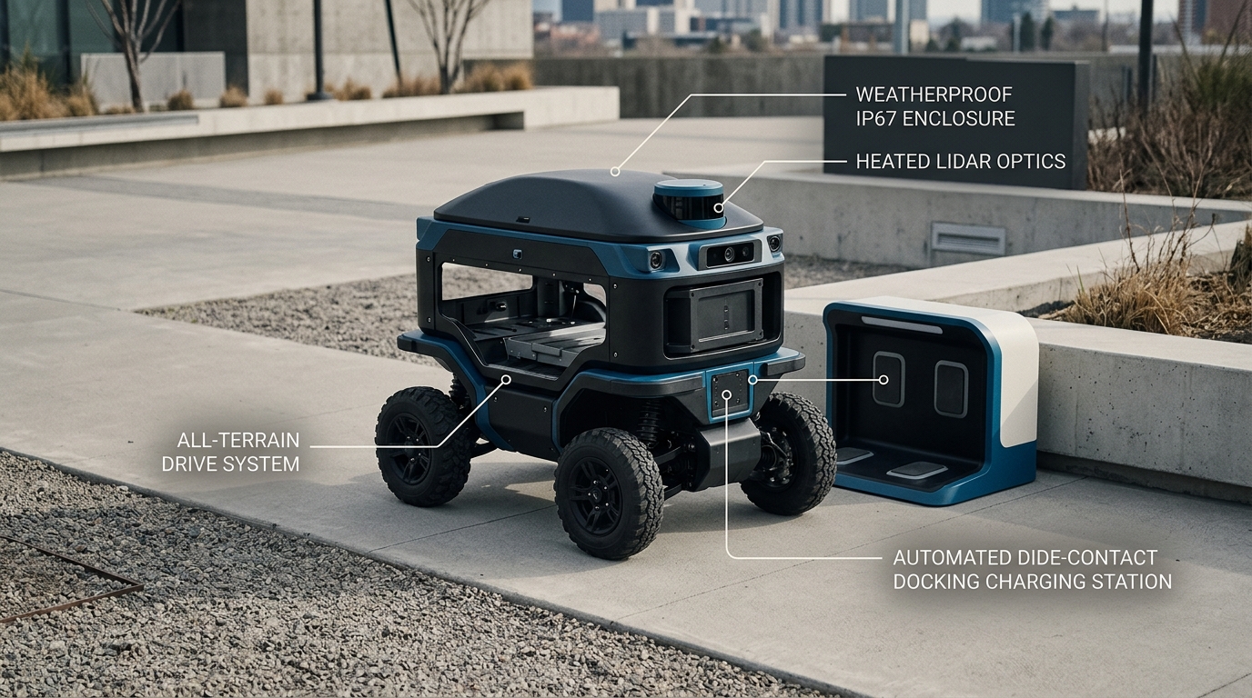 Replacing the Tugger Train: Specifying and Sourcing Outdoor AMRs