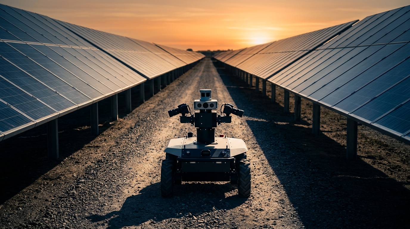 Solar farm monitoring: robots and sensors for PV assets