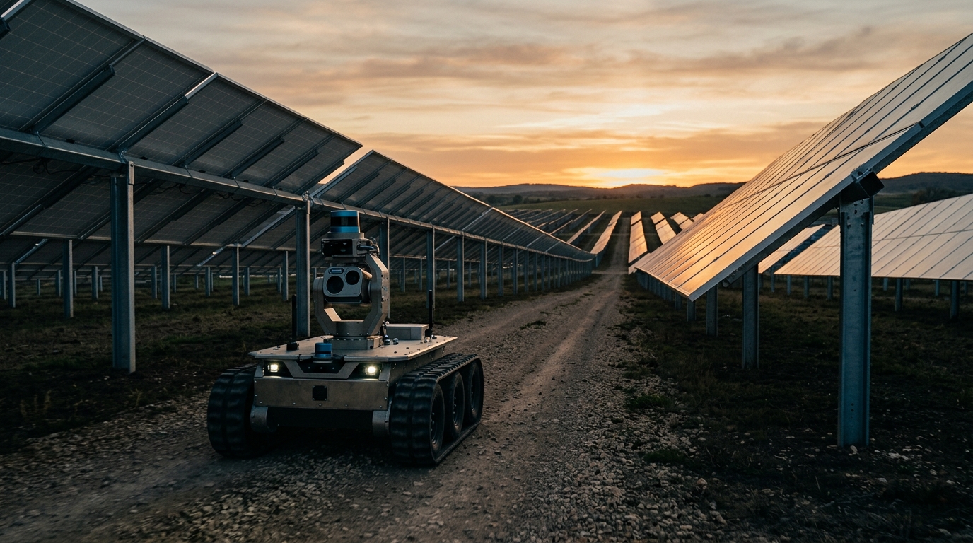 Autonome Solarpark-Überwachung: Roboter für PV-Anlagen