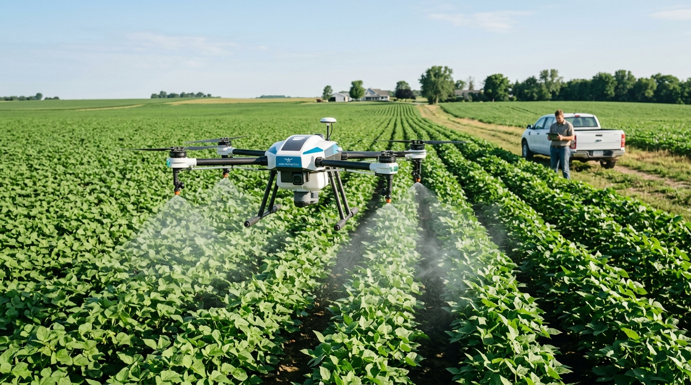 Präzisionslandwirtschaft mit Drohnen: Feld-Monitoring, punktgenaue Ausbringung und Wildtierrettung
